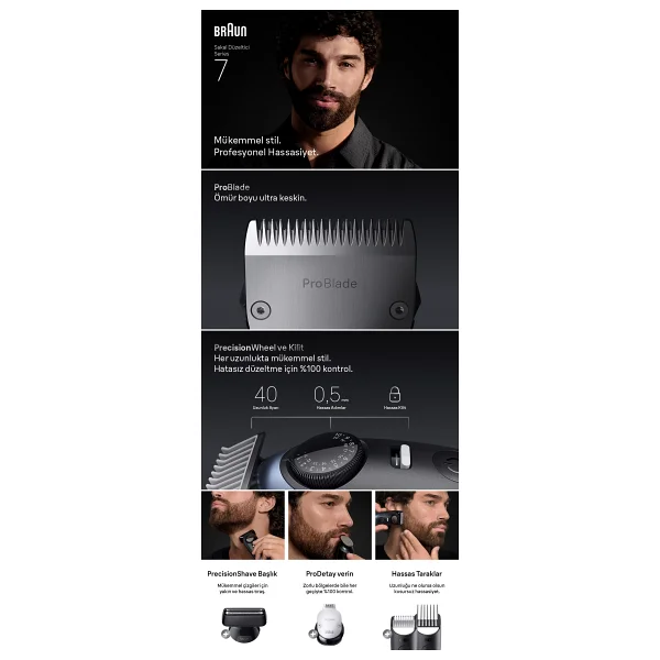 Braun Series 7 Bt7540 Sakal Ve Saç Kesme Makinesi - Görsel 7