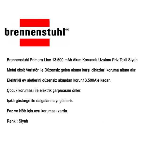 Brennenstuhl Primera Line 1506996 Kablosuz Akım Korumalı Priz - Görsel 2