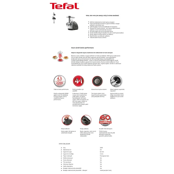 Tefal Hv8 Pro 5in1 2200 W Kıyma Makinesi - Görsel 8