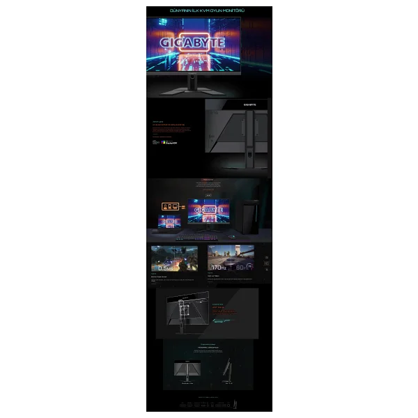 Gigabyte M27q 27" 1 Ms 2k Ips 170 Hz Oyuncu Monitörü - Görsel 7