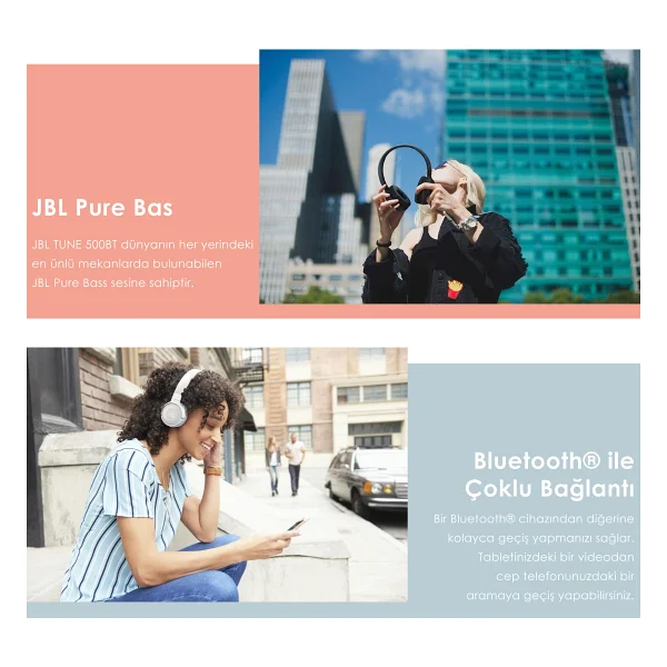 Jbl Tune 500bt Kulak Üstü Bluetooth Kulaklık - Görsel 8