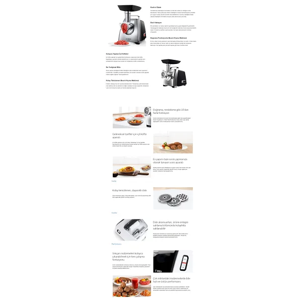 Bosch Mfw67440 Propower 2000 W Kıyma Makinesi - Görsel 9