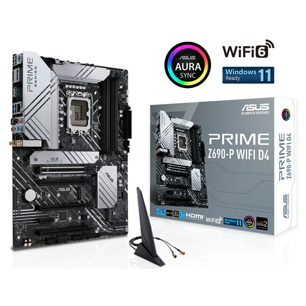 Asus Prime Z690-P Wi-Fi D4 Intel LGA1700 DDR4 ATX Anakart - Görsel 6