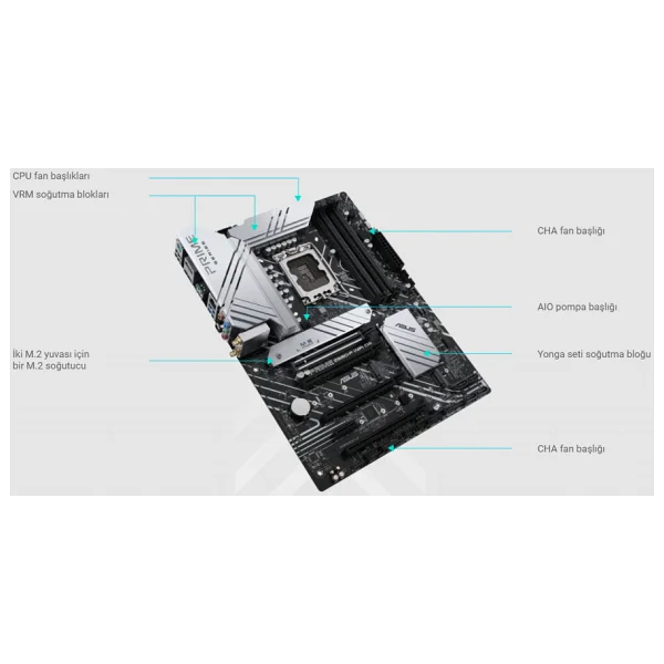 Asus Prime Z690-P Wi-Fi D4 Intel LGA1700 DDR4 ATX Anakart - Görsel 9