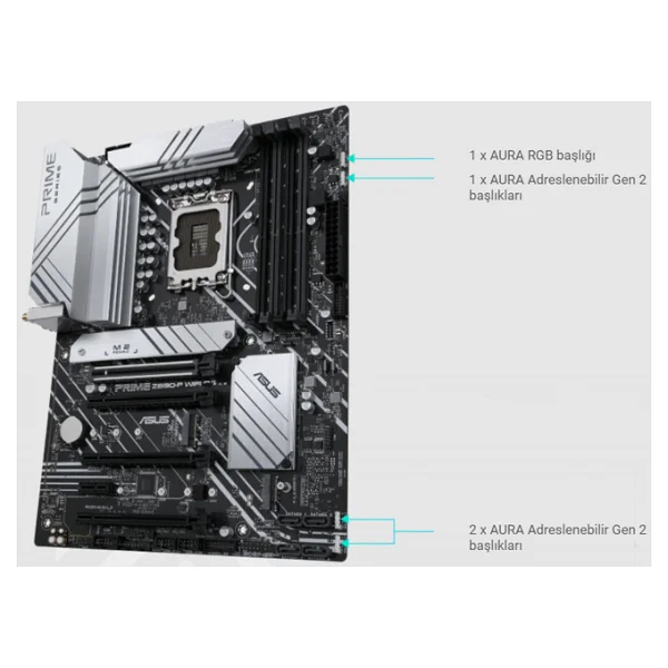 Asus Prime Z690-P Wi-Fi D4 Intel LGA1700 DDR4 ATX Anakart - Görsel 10