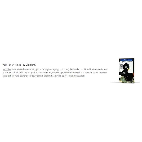 Western Digital Blue Wd5000lpcx Sata 3.0 5400 Rpm 3.5" 500 GB Harddisk - Görsel 9