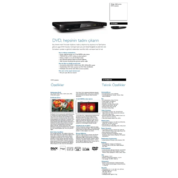 Philips Dvp3800/58 DVD Oynatıcı - Görsel 4