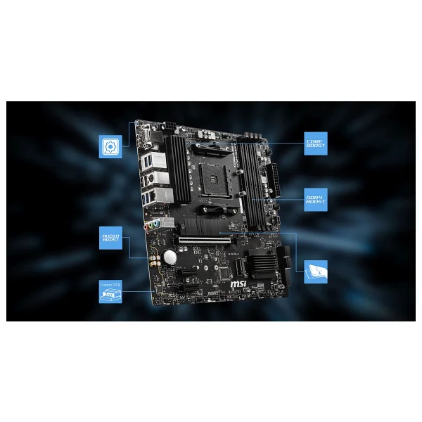 Msı B550m Pro-Vdh 4400mhz(Oc) DDR4 Soket Am4 M.2 Matx Anakart - Görsel 5