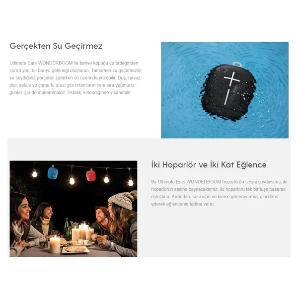 Ultimate Ears Wonderboom Siyah Bluetooth Hoparlör - Görsel 8