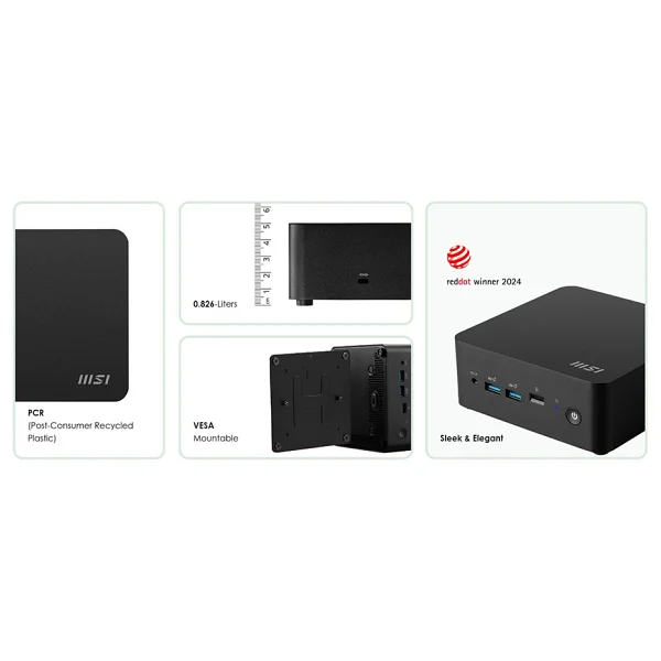 Msı Cubi Nuc 1mg-238beu Core 5 120u Intel Graphics Mini PC - Görsel 10