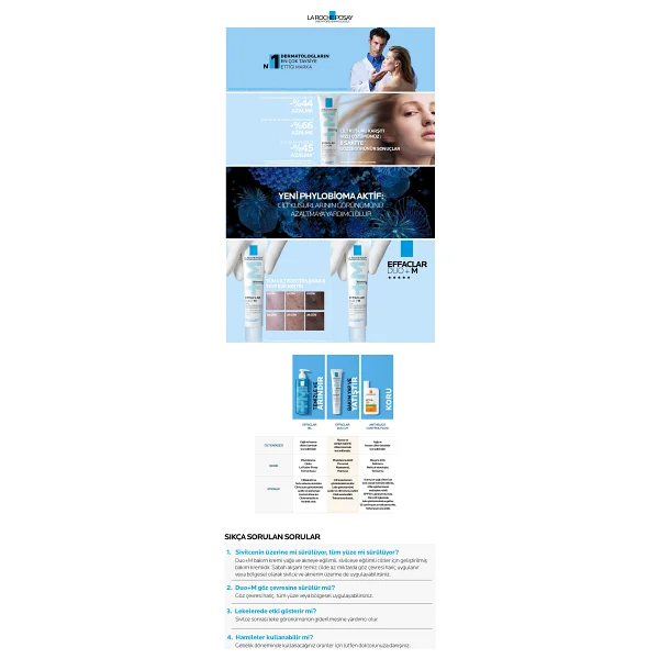 La Roche-Posay Effaclar Duo+M Nemlendirici Krem - Tüm Cilt Tipleri İçin Hafif Formül, 40 Ml, Günlük Kullanım İçin İdeal - Görsel 7