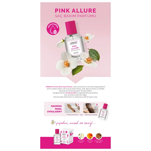Urban Care Pink Allure 50 Ml Saç Parfümü - Görsel 10