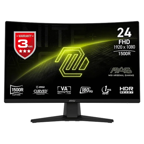 Msı Mag 242c 23.6" 1 Ms Full HD Curved 180 Hz Oyuncu Monitörü - Görsel 9