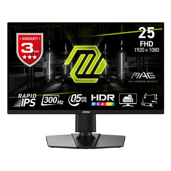 Msı Mag 255pxf 24.5" 0.5 Ms Full HD Pivot Ips 300 Hz Oyuncu Monitörü - Görsel 6