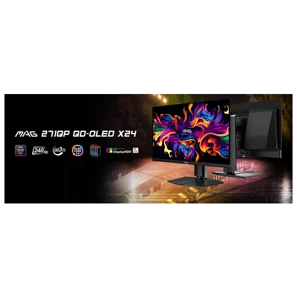 Msı Mag 271qp Qd-OLED X24 27" 0.03 Ms 2k Pivot 240 Hz Oyuncu Monitörü - Görsel 10