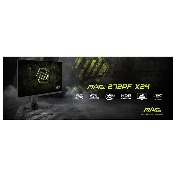 Msı Mag 272pf X24 27" 0.5 Ms Full HD Pivot Ips 240 Hz Oyuncu Monitörü - Görsel 8
