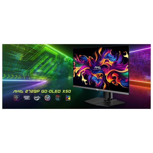 Msı Mag 272qp Qd-OLED X50 26.5" 0.03 Ms 2k Pivot 500 Hz Oyuncu Monitörü - Görsel 10