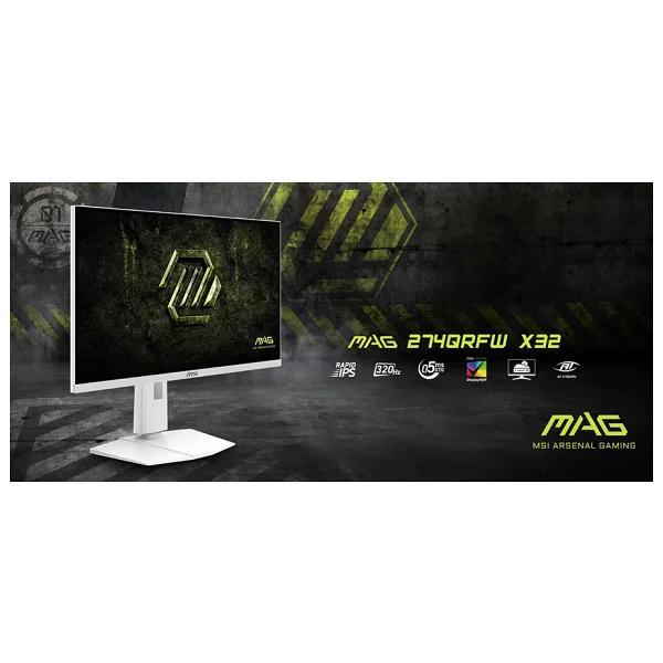 Msı Mag 274qrfw X32 27" 0.5 Ms 2k Pivot Ips 320 Hz Oyuncu Monitörü - Görsel 8