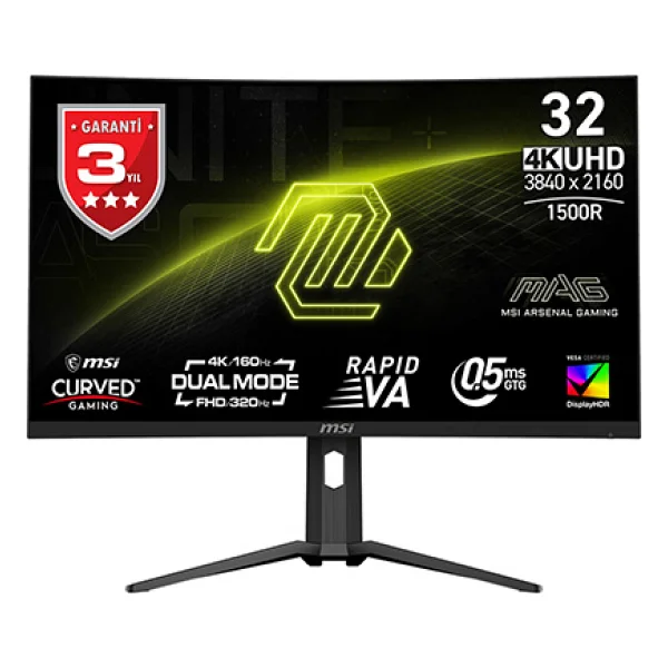 Msı Mag 321cupdf 31.5" 0.5 Ms 4K 160 Hz - Full HD 320 Hz Curved Oyuncu Monitörü - Görsel 7