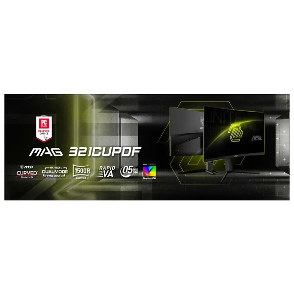 Msı Mag 321cupdf 31.5" 0.5 Ms 4K 160 Hz - Full HD 320 Hz Curved Oyuncu Monitörü - Görsel 8