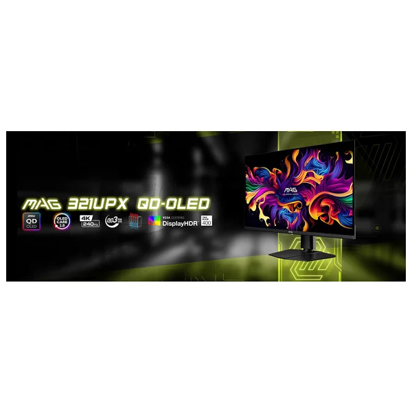 Msı Mag 321upx Qd-OLED 31.5" 0.03 Ms 4K 240 Hz OLED Oyuncu Monitörü - Görsel 9
