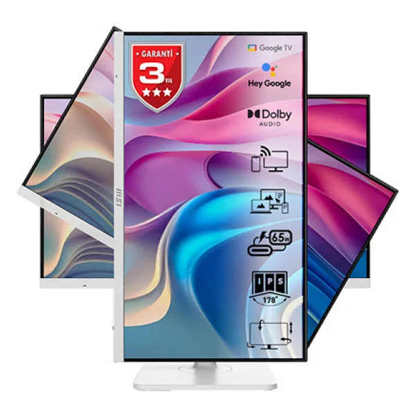 Msı Modern Md272upsw 27" 4 Ms 4K Pivot Ips 60 Hz Monitör - Görsel 8