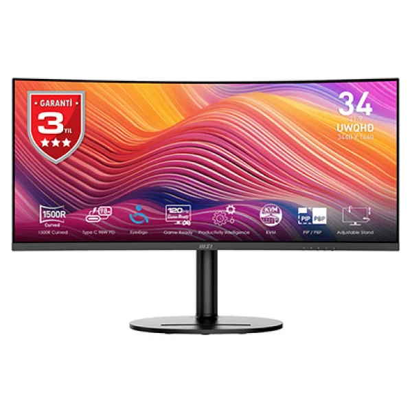 Msı Modern Md342cqp 34" 1 Ms Uwqhd Curved 120 Hz Oyuncu Monitörü - Görsel 7