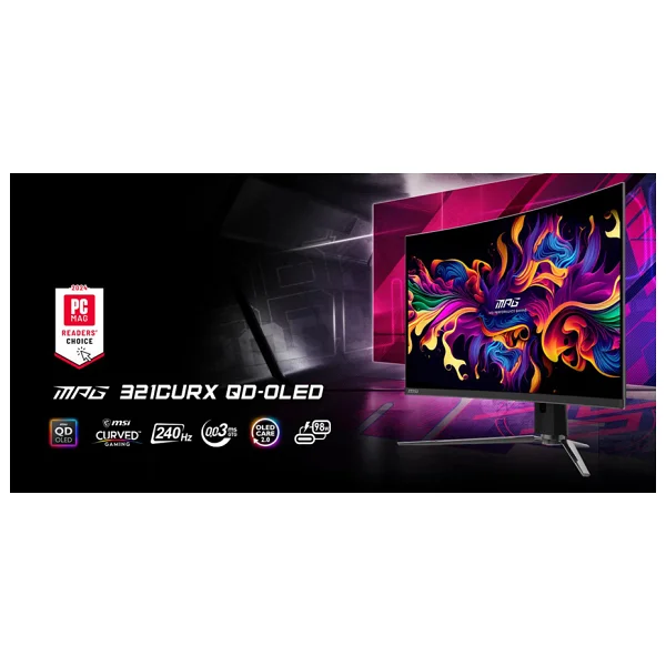 Msı Mpg 321curx Qd-OLED 31.5" 0.03 Ms 4K Curved 240 Hz Oyuncu Monitörü - Görsel 9
