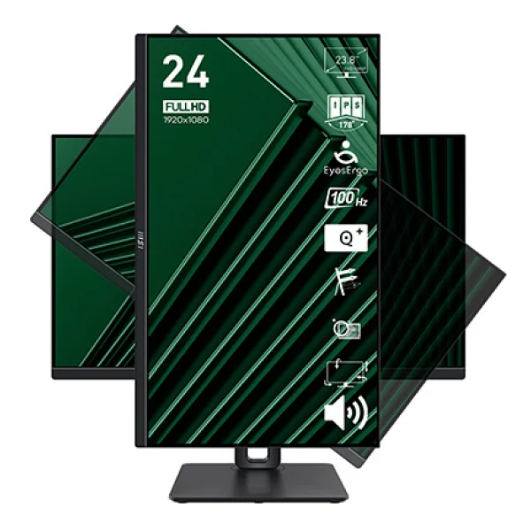 Msı Pro Mp245pg 23.8" 1 Ms Full HD Pivot Ips 100 Hz Monitör - Görsel 7