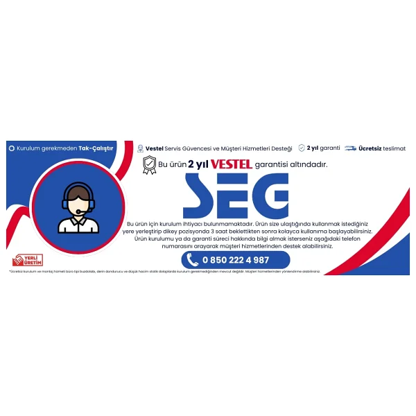 Seg Lfw 2502 Çift Kapılı Buzdolabı - Görsel 6