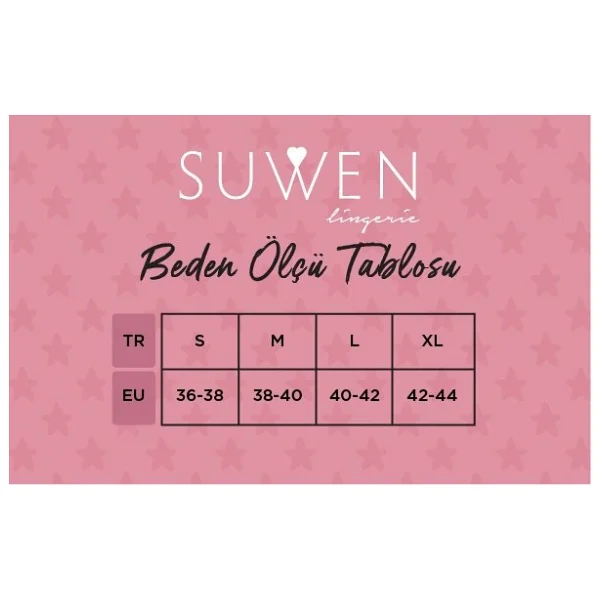 Suwen 3p Basic Yüksek Bel Koton Brazilian String - Ekru/Vizon/Pembe - Görsel 8