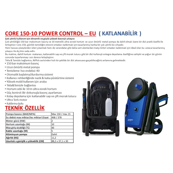 Nilfisk Core 150-10 Powercontrol Eu Basınçlı Yıkama Makinesi - Görsel 5