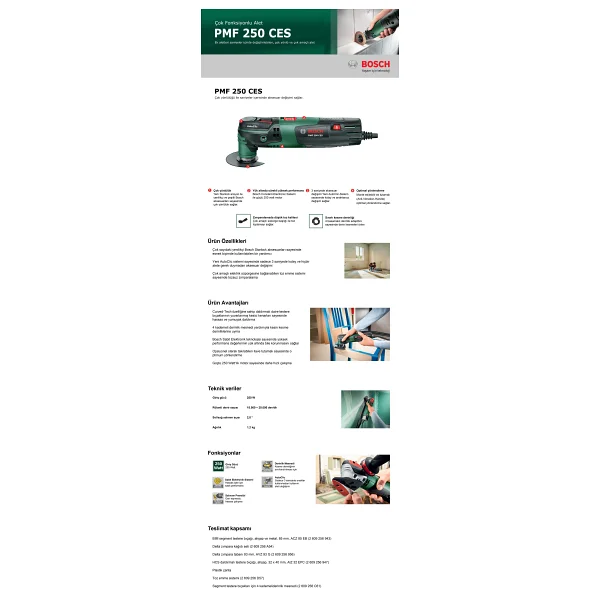 Bosch Pmf 250 Ces Çok Amaçlı Zımpara Makinesi - Görsel 9