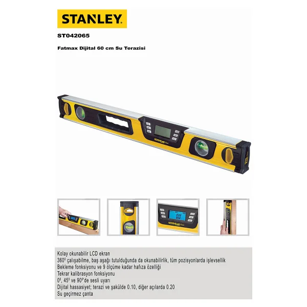 Stanley 0-42-065 60 Cm Dijital Su Terazisi - Görsel 2