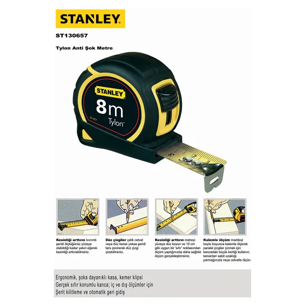Stanley St130657 Tylon 8mx25mm Metre - Görsel 6