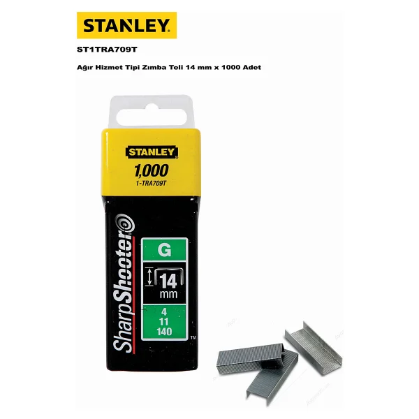Stanley St1tra709t 14 Mm 1000 Adet Döşeme Zımba Teli - Görsel 3