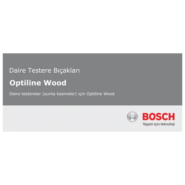 Bosch - Optiline Serisi Ahşap İçin Daire Testere Bıçağı - 190 X 30 X 2,0 Mm, 16 Diş - Görsel 3