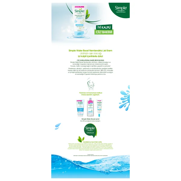 Simple Water Boost Nemlendirici Jel Krem 50 ml - Görsel 3