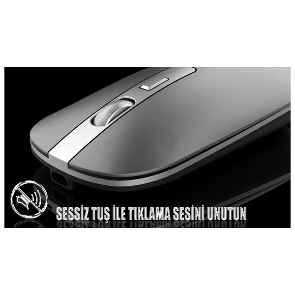 Inca Iwm-531rg Gri Bluetooth/Wireless Rechargeable Special Mouse - Görsel 9