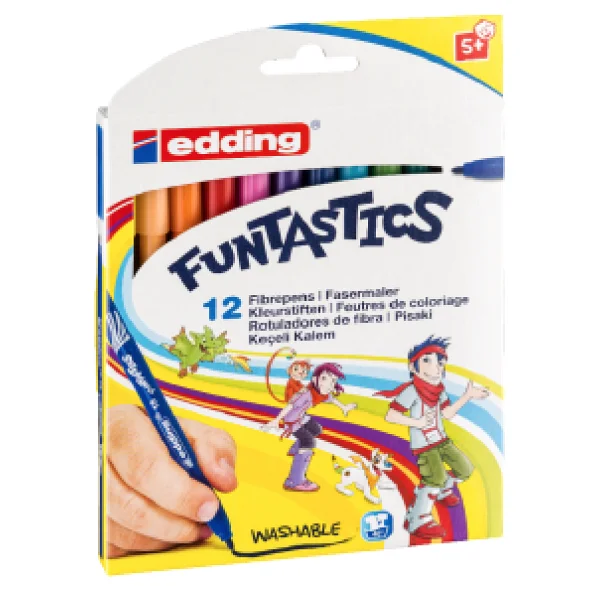 Edding Funtastics 15 İnce Uçlu 12'li Keçeli Kalem Seti - Görsel 9