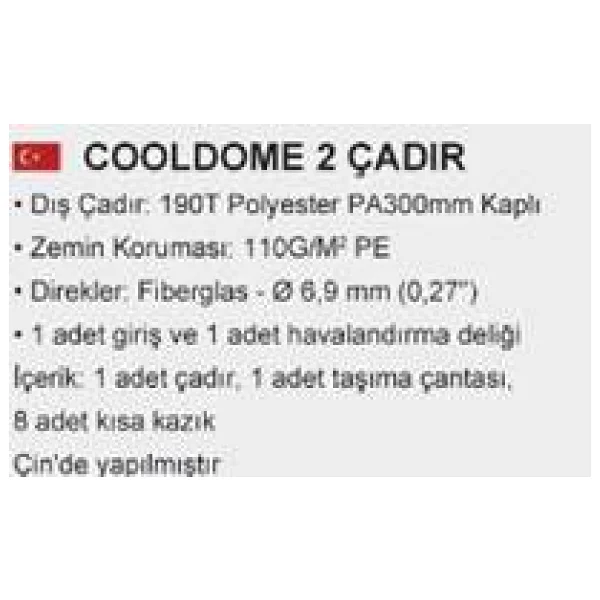 Bestway Pavillo 68084 Cooldome 2 Kişilik Çadır - Görsel 10