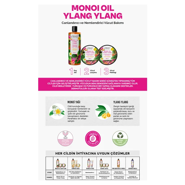 Urban Care Monoi Oil & Ylang Ylang Canlandırıcı 200 ml Vücut Losyonu - Görsel 9