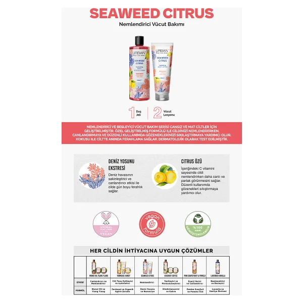 Urban Care Seaweed Citrus Nemlendirici ve Besleyici Vücut Losyonu 200 ml - Vegan - Görsel 10