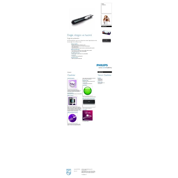Philips Hp8297 Natural Saç Düzleştirici - Görsel 3