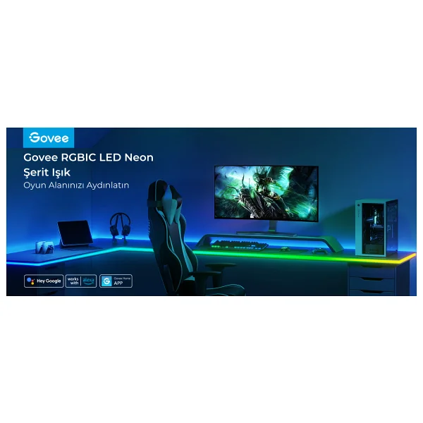 Govee Rgbıc H61c3 3 M Neon Şerit LED - Görsel 7