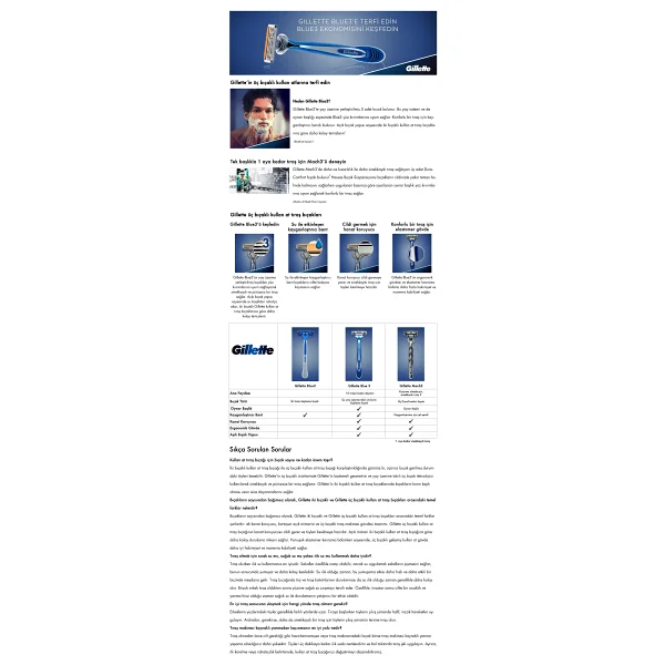 Gillette Blue 3 Comfort Kullan At 3'lü Tıraş Bıçağı - Görsel 9