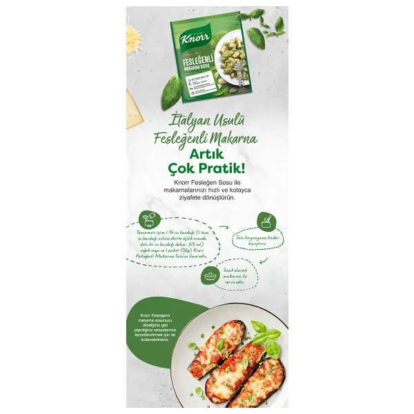 Knorr Fesleğenli 50 Gr Makarna Sosu - Görsel 3