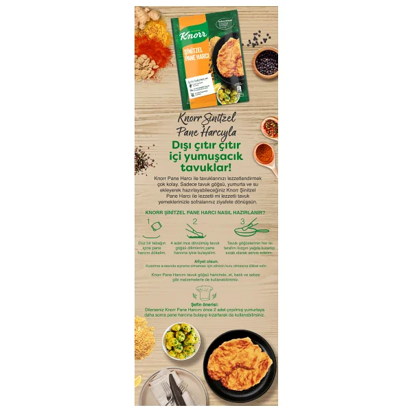 Knorr 90 Gr Şinitzel Pane Harcı - Görsel 8