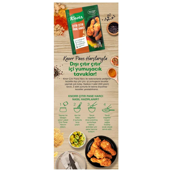 Knorr 90 Gr Çıtır Pane Harcı - Görsel 8