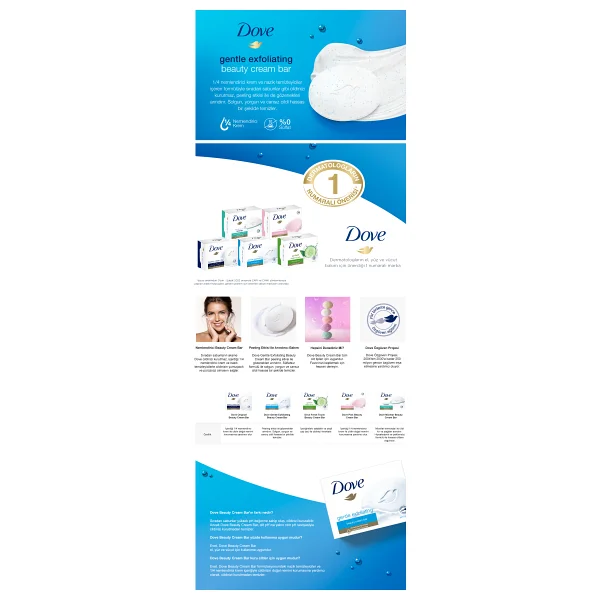 Dove Cream Bar Gentle Exfoliating 90 Gr Güzellik Sabunu - Görsel 9